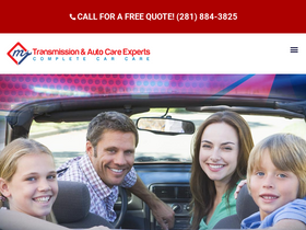 'mytransmissionexperts.com' screenshot