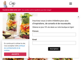 'lesrecettesdecaty.com' screenshot