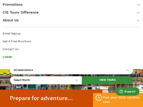 'cietours.com' screenshot