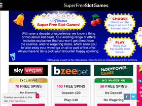 'superfreeslotgames.com' screenshot