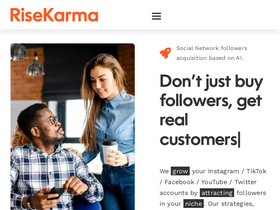 'risekarma.com' screenshot