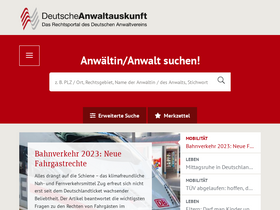 'anwaltauskunft.de' screenshot