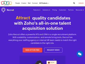 'zohorecruit.com' screenshot
