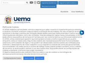 'uema.br' screenshot