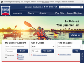 'shelterinsurance.com' screenshot