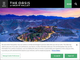 'oasisatdeathvalley.com' screenshot