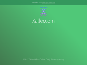 'xaller.com' screenshot