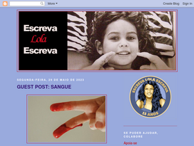 'escrevalolaescreva.blogspot.com' screenshot