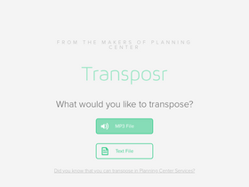 'transposr.com' screenshot