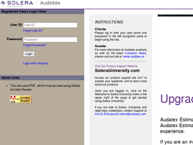 'audatexsolutions.com' screenshot