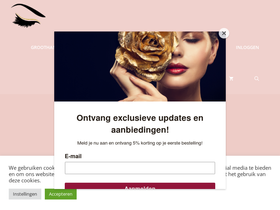 luxury-lashes.nl homepage screenshot