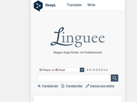 'linguee.hu' screenshot