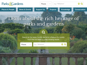 'parksandgardens.org' screenshot