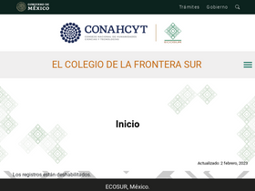 'ecosur.mx' screenshot