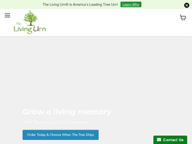 'thelivingurn.com' screenshot