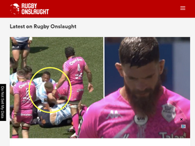 'rugbyonslaught.com' screenshot