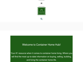 'containerhomehub.com' screenshot
