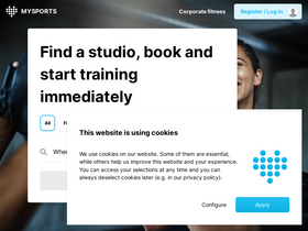 'mysports.com' screenshot