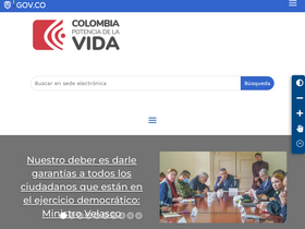 'mininterior.gov.co' screenshot