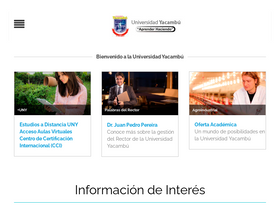 'uny.edu.ve' screenshot