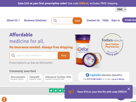 'dirxhealth.com' screenshot
