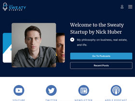 'sweatystartup.com' screenshot
