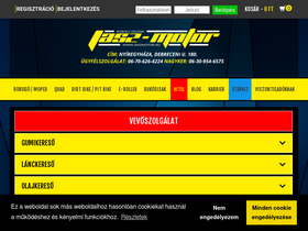 'jaszmotor.hu' screenshot