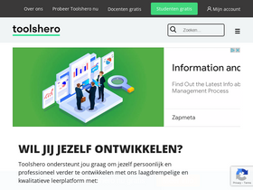 'toolshero.nl' screenshot