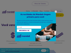 'mandae.com.br' screenshot