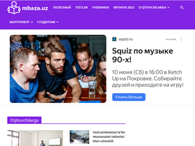 'mbaza.uz' screenshot