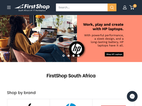 'firstshop.co.za' screenshot