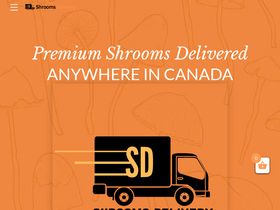 'shroomsdeliverycanada.com' screenshot