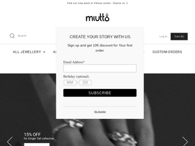 Miutto website screenshot