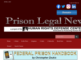 'prisonlegalnews.org' screenshot
