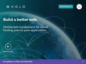 'holo.host' screenshot