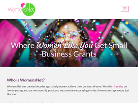 'ambergrantsforwomen.com' screenshot