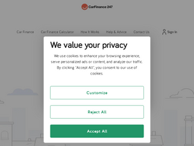 'carfinance247.co.uk' screenshot