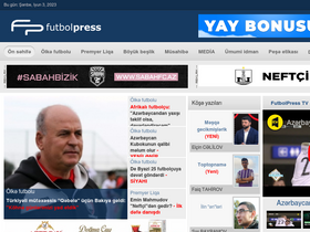 'futbolpress.az' screenshot