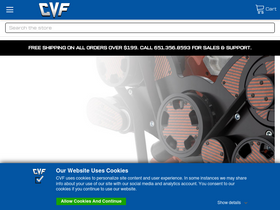 'cvfracing.com' screenshot