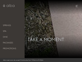 'albathermalsprings.com.au' screenshot