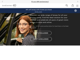 'lenscrafters.ca' screenshot