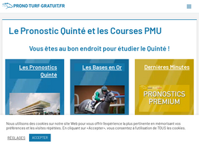 'prono-turf-gratuit.fr' screenshot