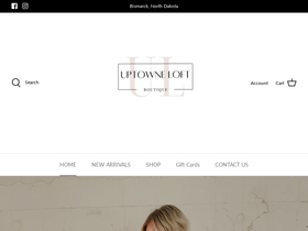 uptowneloftboutique.com homepage screenshot