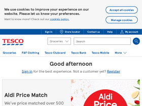 'tesco.com' screenshot