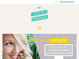 'alexinwanderland.com' screenshot