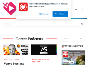 'trancepodcasts.com' screenshot