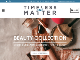 Timelessmatter homepage screenshot