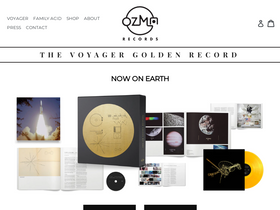 ozmarecords.com homepage screenshot