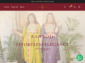 bannoji.com homepage screenshot