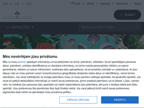 'andelemandele.lv' screenshot